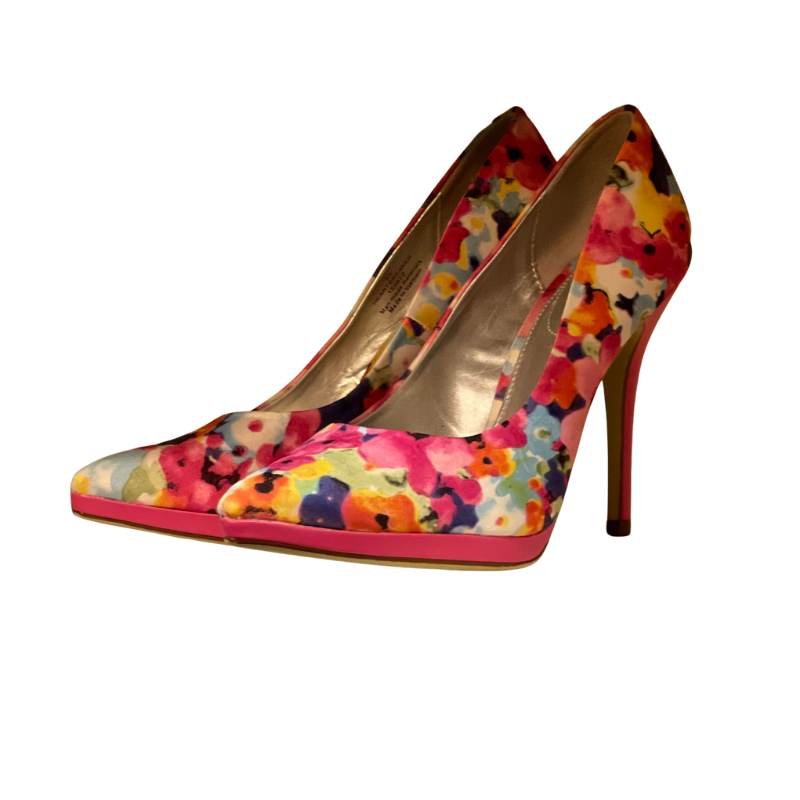 Flower Print Pumps - 8M