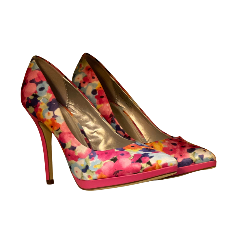 Flower Print Pumps - 8M