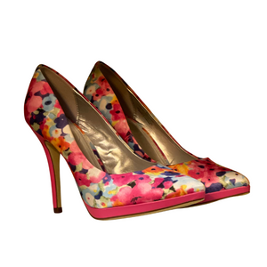 Flower Print Pumps - 8M