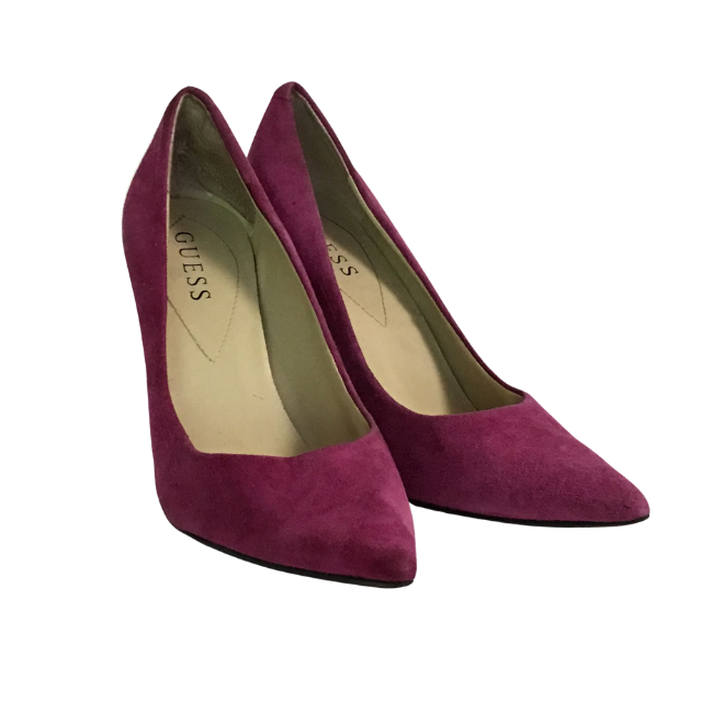 Guess Classic Dark Pink Suede Pump - 8M