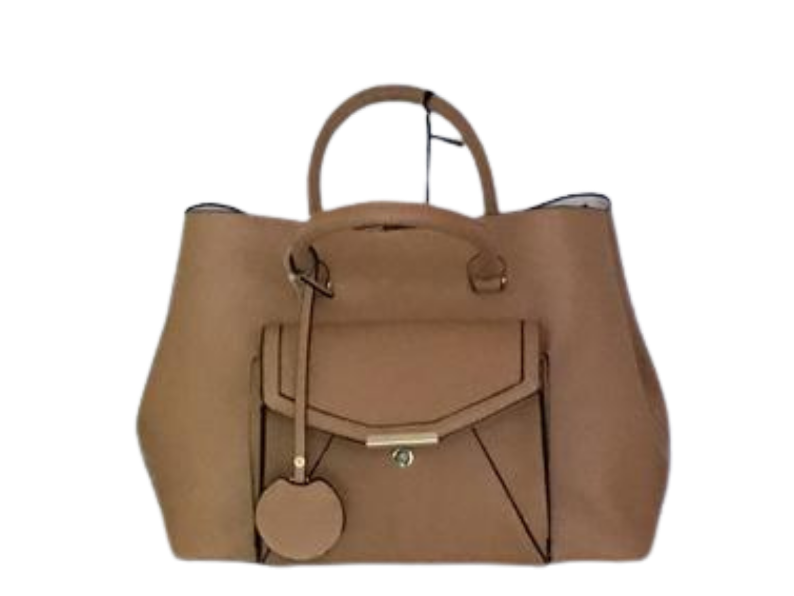 La Terre Vegan Leather Structured Handbag