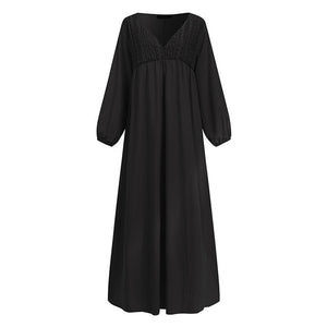 Lantern Sleeve Maxi Summer Dress