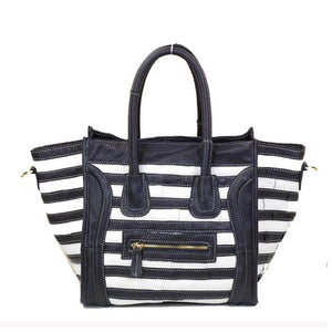 Colorful Leather Tote Bag