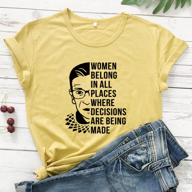 Women Belong In All Places Top